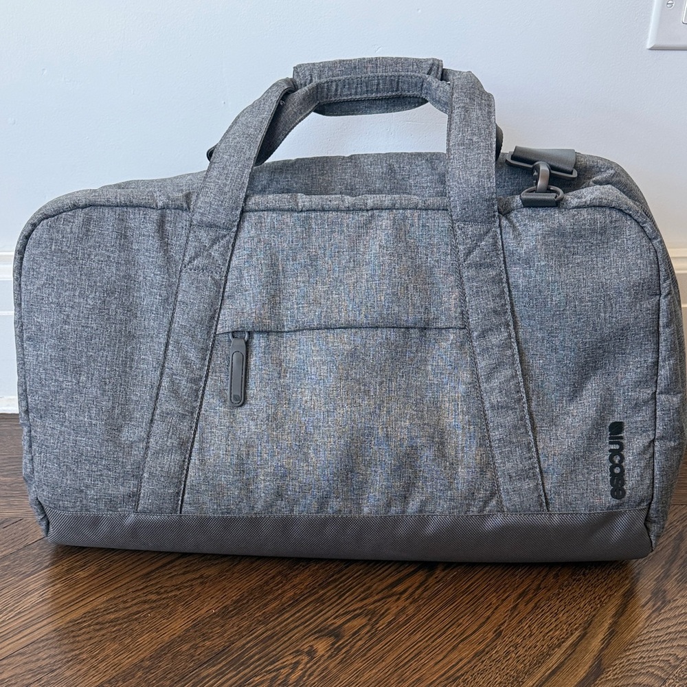 Incase Gray Travel Duffel Bag with Textured Fabric